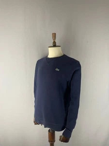 Lacoste Sport Mens Sweatshirt Size L Blue Cotton Crew Neck Long Sleeve - Picture 1 of 12