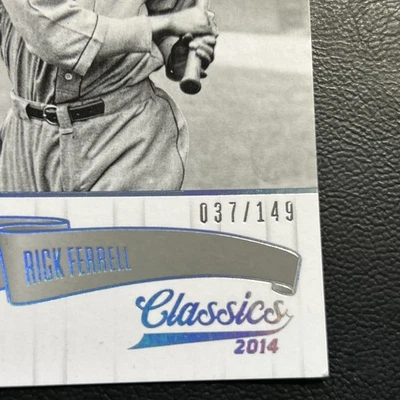 #120 Rick Ferrell 2014 Panini Classics Timeless Tributes Silver 149,￼Cb32 - Image 1 of 3