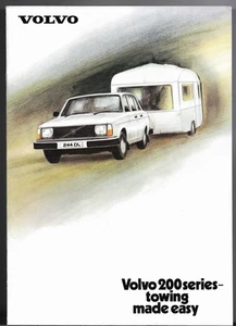 Volvo 200-Series Towing 1979 UK Market Sales Brochure 244, 245, 264 & 265 - Picture 1 of 1