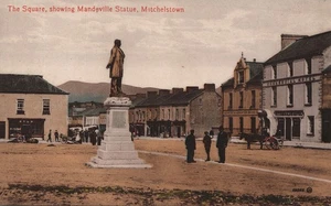 The Square Showing Mandeville Statue Mitchelstown Cork Ireland Postcard - Picture 1 of 2