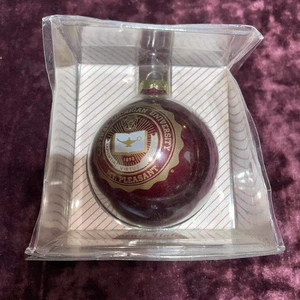 Seltener Vintage Central Michigan University Weihnachtsschmuck Neu - Bild 1 von 4