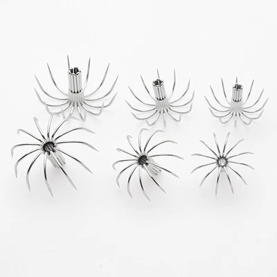 60 ganchos para calamares de 12 puntos 15-17-21-28-32-35-40-45 mm aparejos de pesca Foto 1 de 4