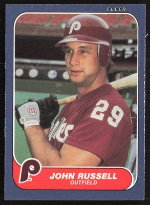 1986 Fleer John Russell Philadelphia Phillies #448 - Image 1 of 2