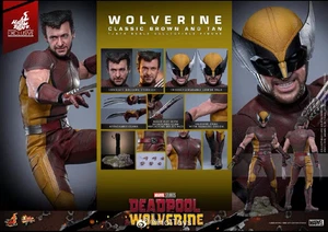 New Hot Toys MMS831 Deadpool Wolverine Classic Brown and Tan in stock - Picture 1 of 4
