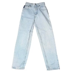 Vintage Lee 80s/90/ straight leg girls light blue denim jeans Size 12 slim - Picture 1 of 8