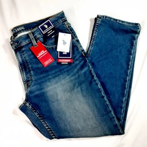 U.S. Polo Assn. Jeans Herren Größe 38x30 Slim Straight Fit Mittelblau Neu mit Etikett - Bild 1 von 15