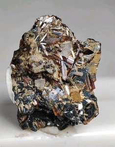 Sagenite Var Rutile Web On Hematite Having Unique Growth-Zagi Mountain,Pk. - Picture 1 of 5