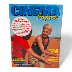 Australian Cinema Papers Magazine October 1979 Issue 23 Film Reviews Interview - Picture 1 of 7