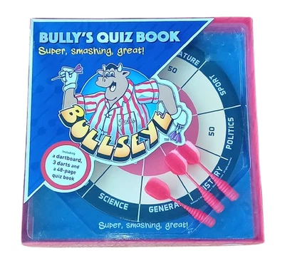 Bullseye BULLY'S QUIZ BOOK Dartboard, 3 x Darts & 48 page Quiz Book - Image 1 of 4