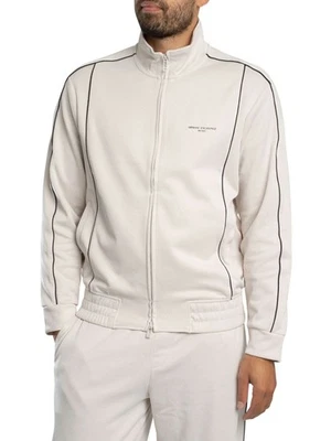 Armani Exchange Men's Brand Logo Track Jacket, Beige - Image 1 of 4