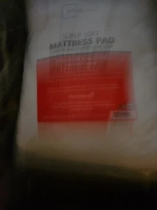 MAINSTAYS Mattress Pad Super Soft Queen Size 60 x80 Extends Life Of The Mattress - Picture 1 of 6