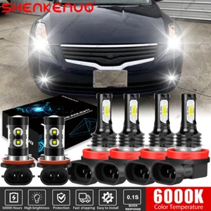 For 2013 2014 2015 Nissan Altima Combo LED Headlight Hi/Low+Fog light bulbs Kit - Foto 1 di 14