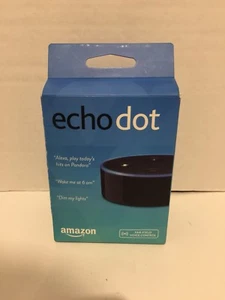 Amazon Echo Dot 2da generación con dispositivo de medios de voz Alexa última versión - negro - Imagen 1 de 3