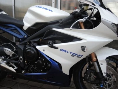 Cuadro deslizante negro Triumph Daytona 675/R 2013-2016 RD Moto Crash T12-PH01-K Foto 1 de 4