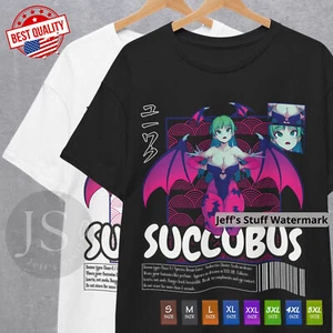 Succubus Waifu T-Shirt Anime Lovers Hentai Ecchi Manga Japanese Tee Cosplay - Bild 1 von 15