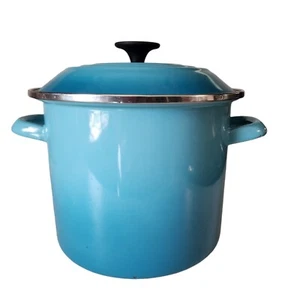 Le Creuset Suppentopf türkis ombre Emaille auf Stahl 7 Quart mit Deckel - Bild 1 von 8