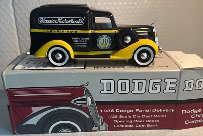 1:28  1936 Dodge Panel Delivery Classic Motorbooks Die-Cast Bank Scale #74030 - Image 1 of 4