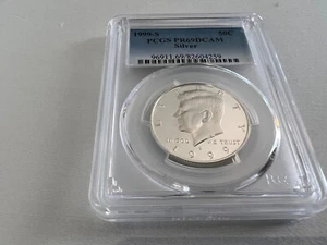 1999-S SILVER KENNEDY HALF DOLLAR PCGS PR69DCAM - Picture 1 of 4