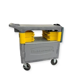 Rubbermaid Trades Cart with Cabinet 38 x 34 x 19 in Size 330 lbs Capacity Gray - Picture 1 of 12