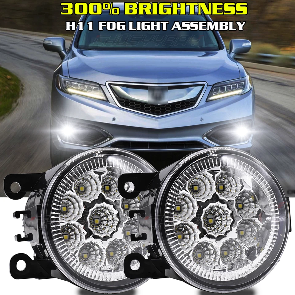 Par de luces antiniebla para Acura TSX 2011 2012 2013 2014 TL 2012-13 2014 ILX RDX Foto 1 de 4