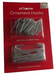 Holiday Ornament Hooks 150 ct 100 1 3/8" / 50 2 1/2" SILVER - Picture 1 of 1