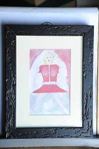 ACQUERELLO SU CARTA CON CORNICE DI CREOLINI IONIO - N. 3 - Picture 1 of 1