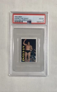 Tarjeta de novato Andre The Giant RC 1982 BBM SHA LUCHADORES EE. UU. PSA 4 - Imagen 1 de 2