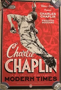 Charlie Chaplin's Modern Times by Ken Taylor, Numbered 41/200, 2014. 36” x 24” - Picture 1 of 2