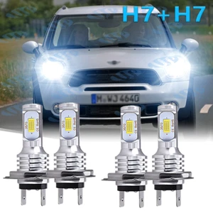 Combo de bombillas de faros LED 6000K para Mini Cooper 2002-2006 luces de haz alto bajo - Imagen 1 de 12