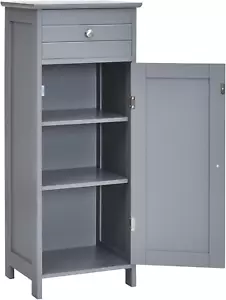 Mobiletto Bagno Salvaspazio, Mobiletto Multiuso in Legno 35,5 x 30,5 x 88cm, Mob - Foto 1 di 7