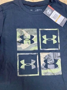 T-shirt stile sportivo Under Armour con logo ragazzo grafica GIOVANE PICCOLA-NUOVA - Foto 1 di 4