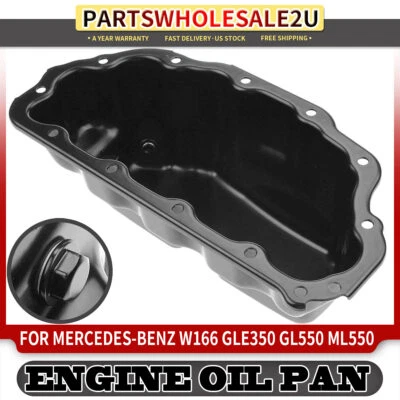 cárter de aceite inferior del motor para Mercedes-Benz GL450 GL550 GLE350 GLE43 AMG ML350 ML550 Foto 1 de 4