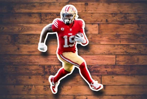 Deebo Samuel STICKER San Francisco 49ers #19 WR  NFL water bottle, lab top, car  - Picture 1 of 1