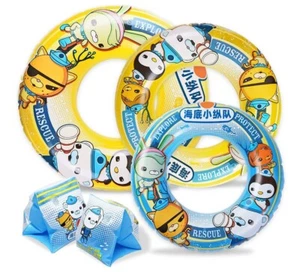 5 Pcs Inflatable Pool Floats Swim Tubes Rings & 2 Pcs Arm Swimming Floaties - Picture 1 of 6