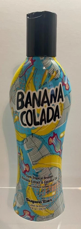 Supre Tan BANANA COLADA Dark Tropical Bronzer Indoor Tanning Bed Lotion - Image 1 of 1