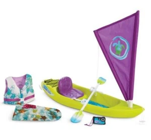 AMERICAN GIRL LEA'S OCEAN KAJAK SET~PADDEL~WESTE~KAMERA~KOMPLETT~NEU IM KARTON - Bild 1 von 5