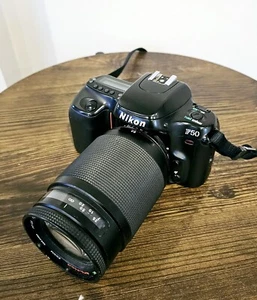 Nikon F50 Camera Black w/ KALIMAR 60-300MM MC AUTO ZOOM MACRO LENS 1:4~5.6 - Picture 1 of 14