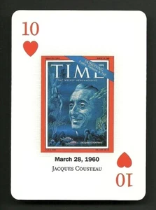 Jacques Cousteau Undersea Explorer T.W. Famous Cover Playing Card - Picture 1 of 1