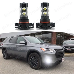 For Chevy Traverse 2018 2019 2020 LED Fog Driving Light 2504 6000K White Bulbs - Picture 1 of 11