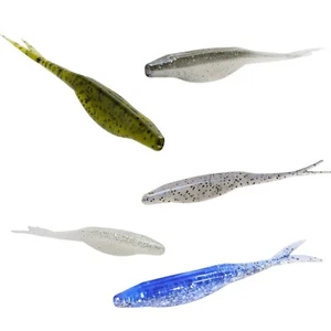 "Zoom Esca Super Fluke Jr 4" esca da pesca spaccata coda salata persico luccio - Foto 1 di 10