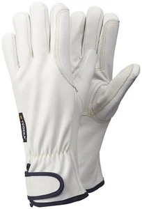 TEGERA REUSABLE ALL ROUND FLEXIBLE LEATHER GOATSKIN PROTECTION WORK GLOVES 88800 - Picture 1 of 2