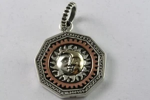 MASONIC FREIMAURER TEMPLER SONNE ANHÄNGER ECHT 925 SILBER / 485 - Picture 1 of 4