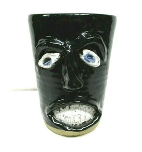 Ned Berry pottery mug 2005 face art Cataula Georgia collectible - Picture 1 of 6