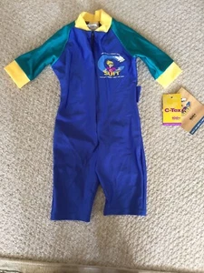 Boys Rash Guard Swimsuit Pool Swimming Sun Protection Size 4 - Picture 1 of 6
