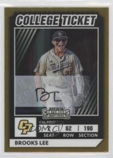 2022 Elite Extra Edition College Tickets Optic Signatures /99 Brooks Lee Auto
