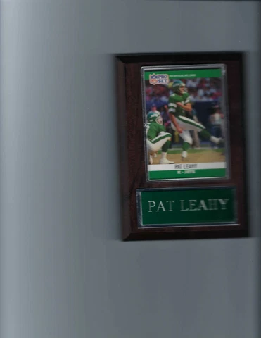 PAT LEAHY PLAQUE NEW YORK JETS NY FOOTBALL NFL   C Cover