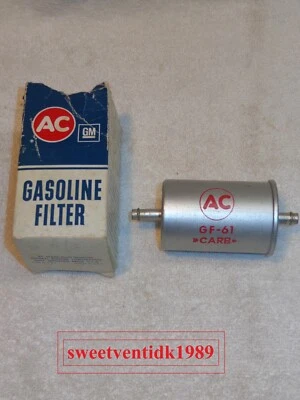 Filtro de gasolina/combustible 'NOS' AC/GM GF-61... GM 854583... Hecho en EE. UU. Foto 1 de 4