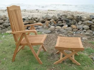 Exlusiver massiver Premium Teak Fusshocker - Bild 1 von 2