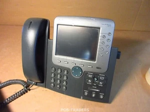 Cisco CP-7971G-GE 8 Button (Line) VoIP Color LCD Touch Screen Giga INCL HANDSET - Afbeelding 1 van 4