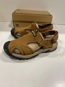CAMEL CROWN Men's Leather Sandals Hiking Outdoor Water Beach Sports Mens Sandals - Picture 1 of 4